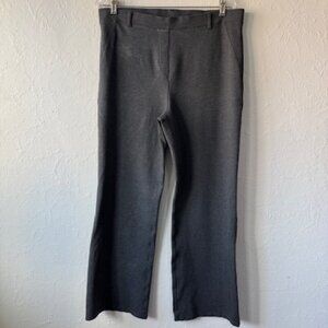Quince Ultra-Stretch Ponte Bootcut Pants Charcoal size XL 30" inseam